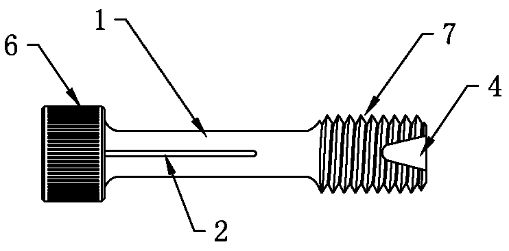 Bolt connecting and fastening device for third-rail train current collectors and slide plates