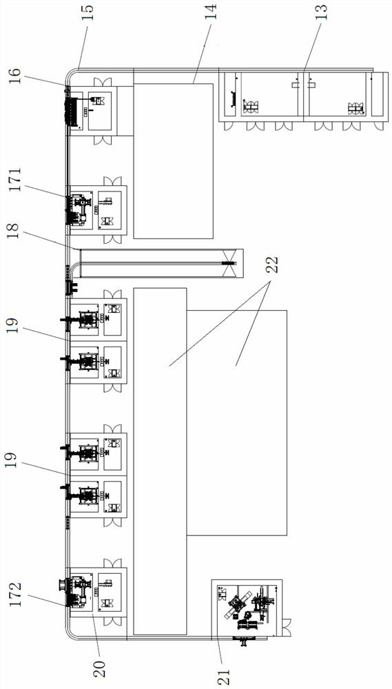 A combined fireworks automatic production line