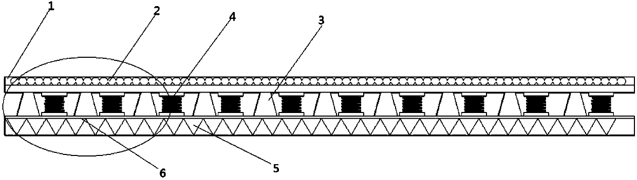 Buffer energy-absorbing wall structure for front of highway tunnel