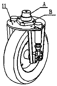 Steering wheel direction moving mechanism