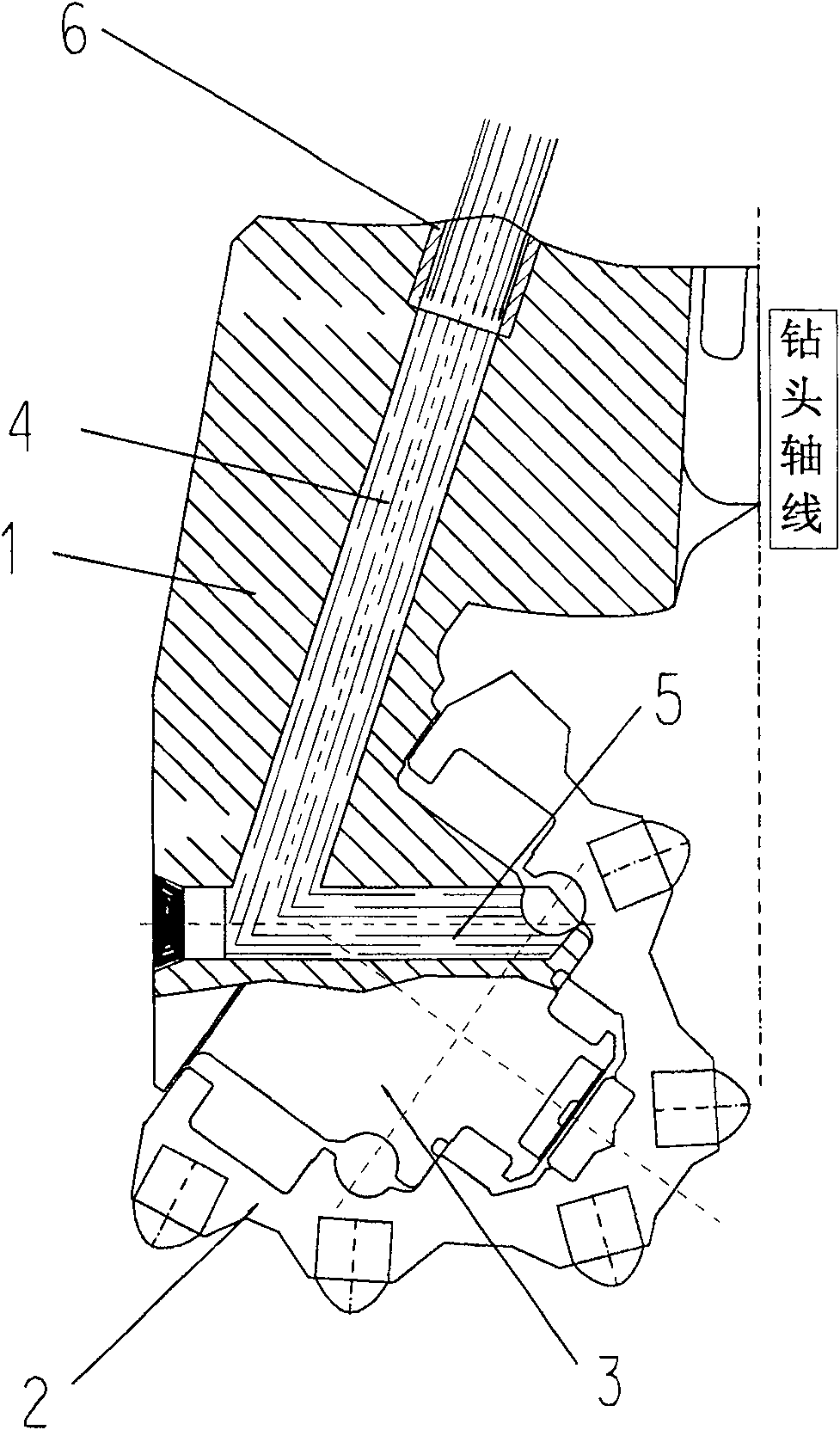 Three teeth roller bit for mining