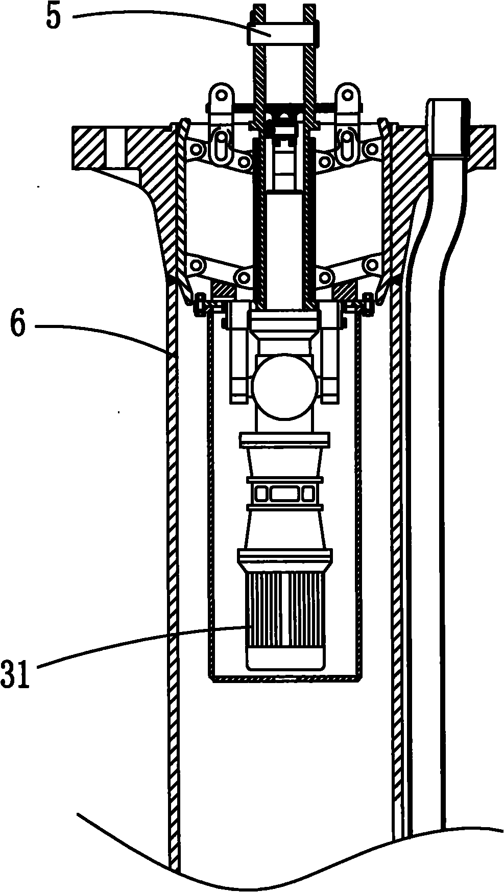 Shaft-well drill rod lifter