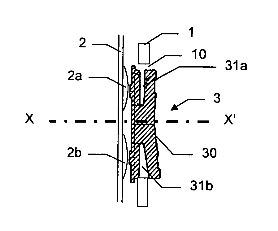 Portable communication device with swiveling key