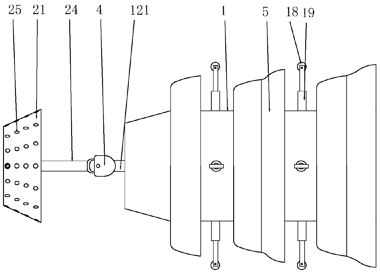 Pipe sweeping device and sweeping system