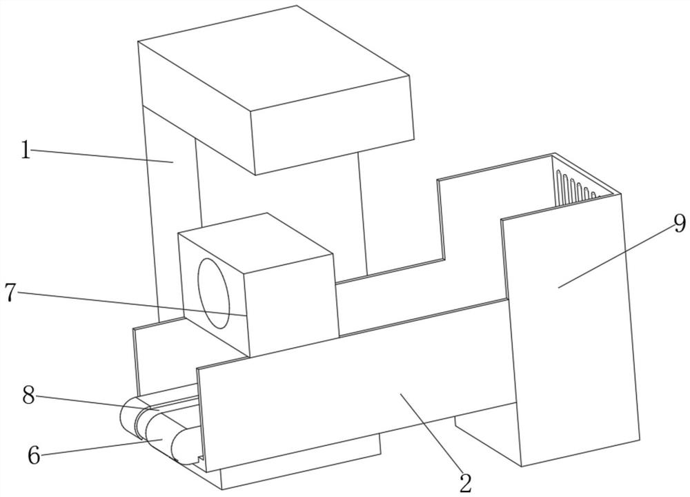 Sorting device for shielding part testing