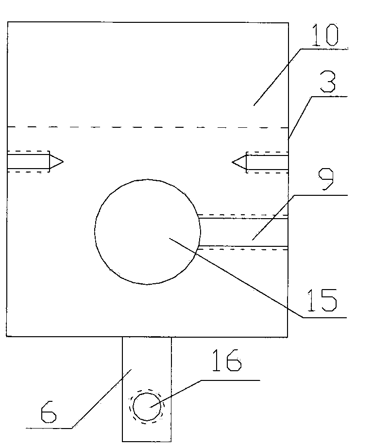 Novel three point bending test device for rock sample