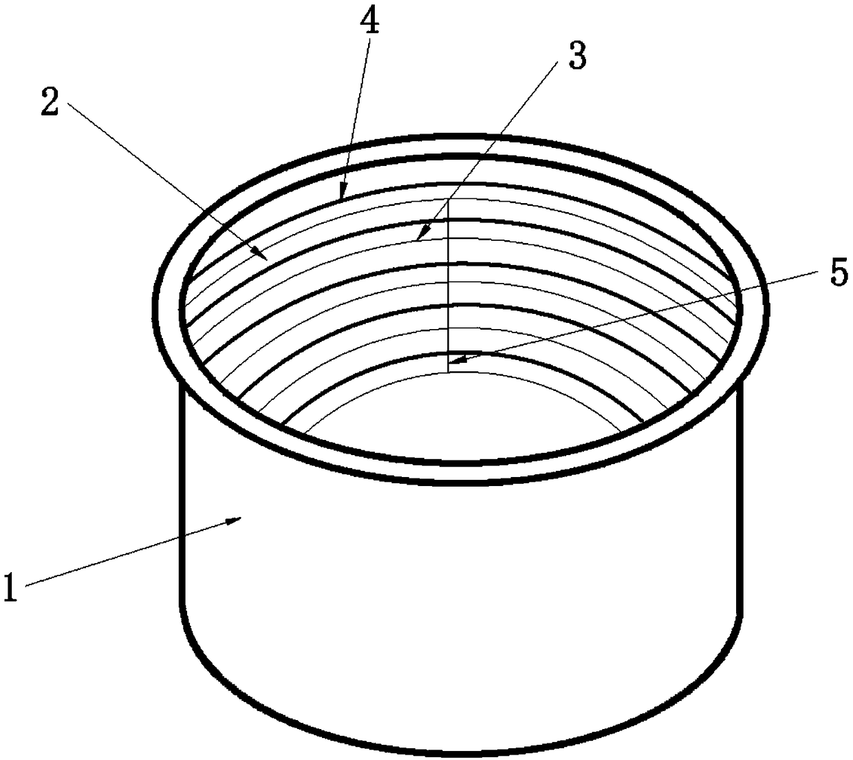 Novel electric cooker inner container