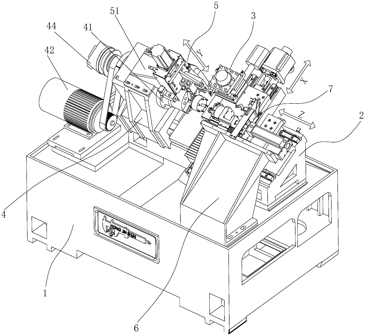 Multi-axis high-speed CNC lathe