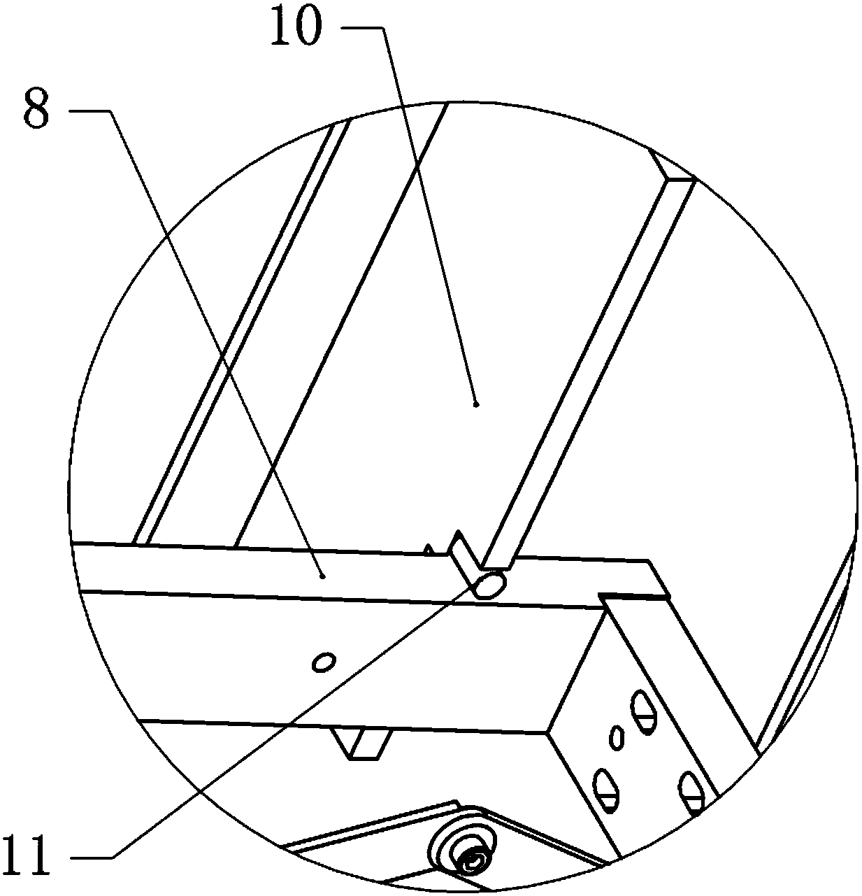 Hydraulic type buffering internal protective cover of machine tool