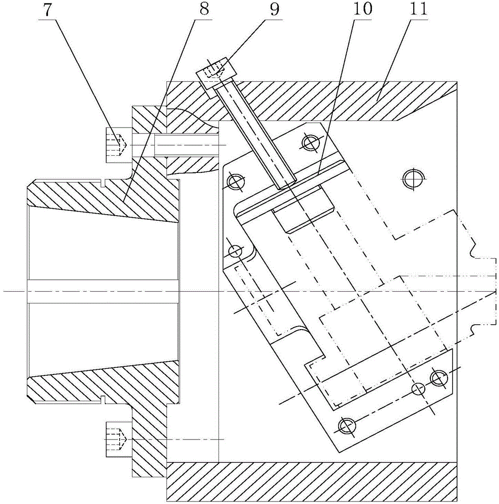 Turning clamp and application thereof