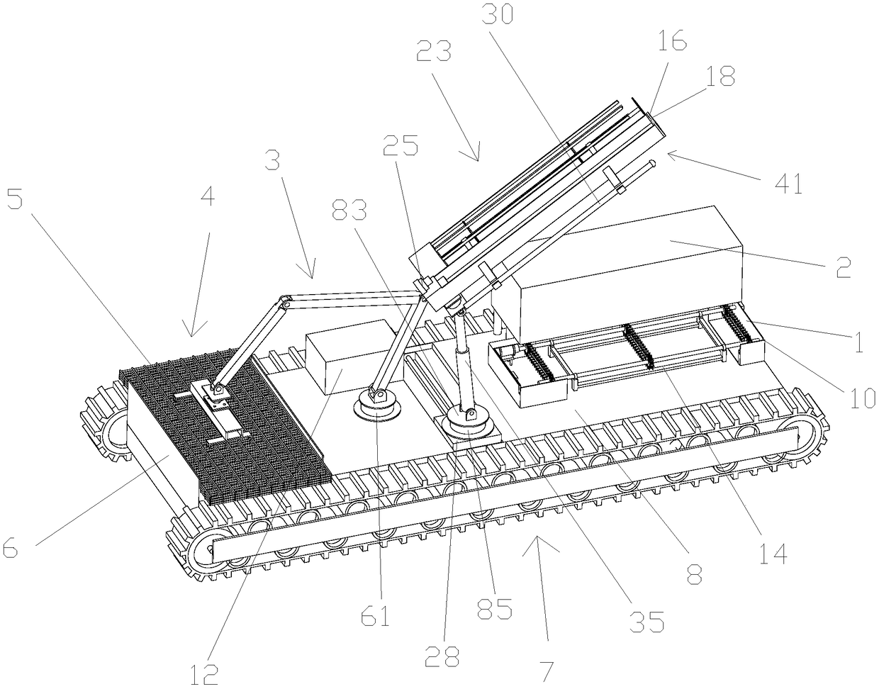 Coal mine drilling and anchoring robot and supporting method