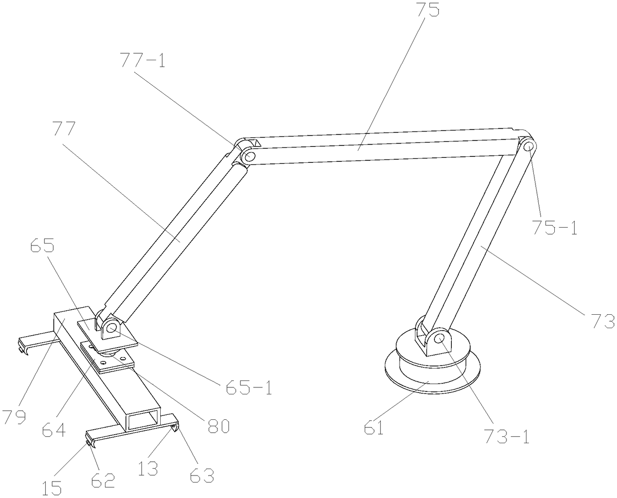 Coal mine drilling and anchoring robot and supporting method