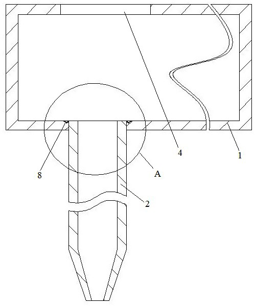 Chinese medicine box pipe connection method and Chinese medicine box pipe connection structure