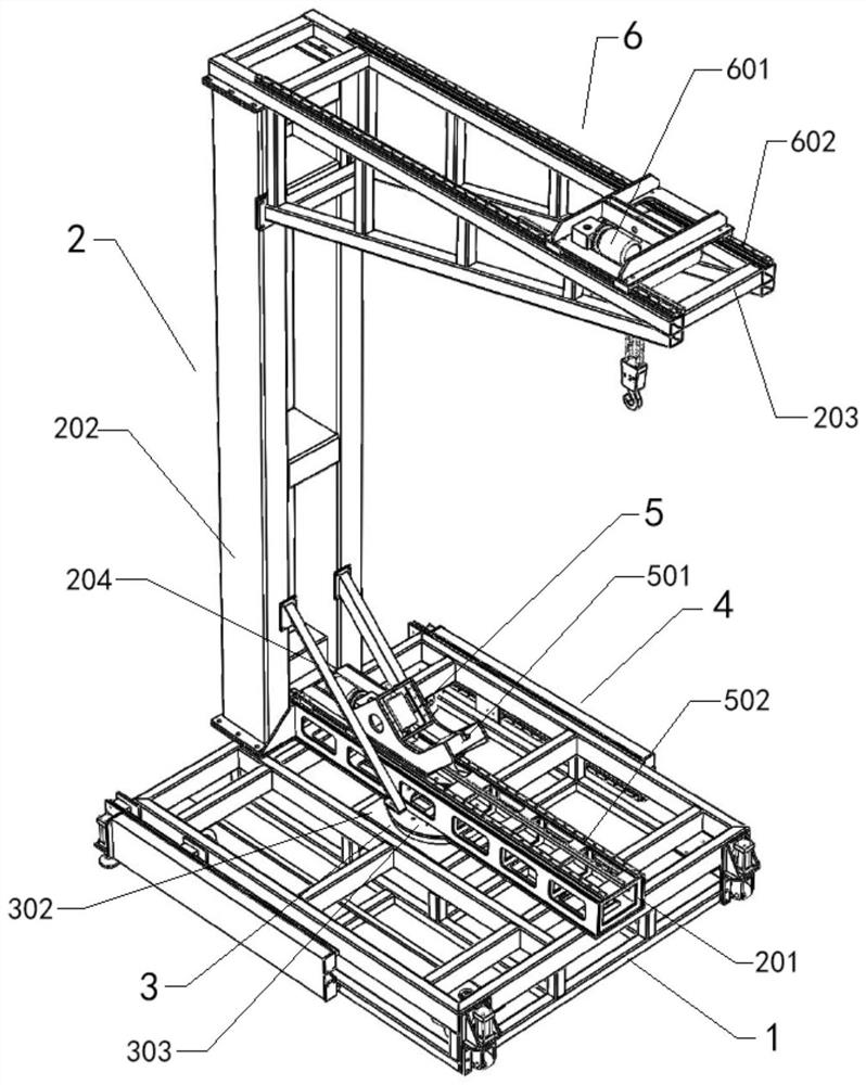 Tool trolley for hoisting GIL (Gas Insulated Line) through pipe