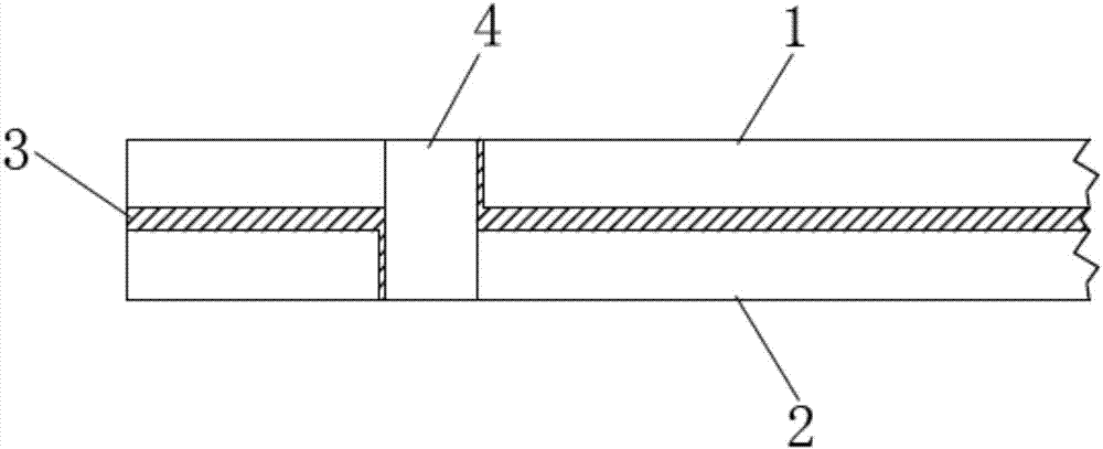 Positioning structure of mounting hole of laminated tempered glass and processing method thereof