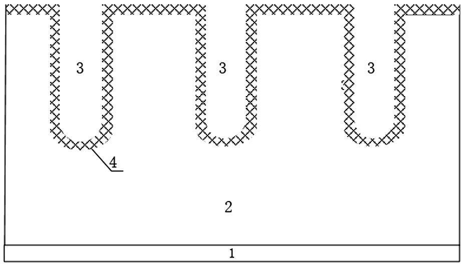 Low-voltage shield gate MOSFET device and manufacturing method thereof