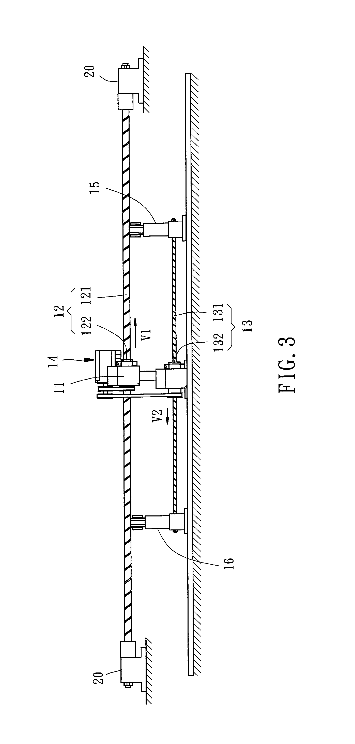 Screw and nut assembly with screw rod support means