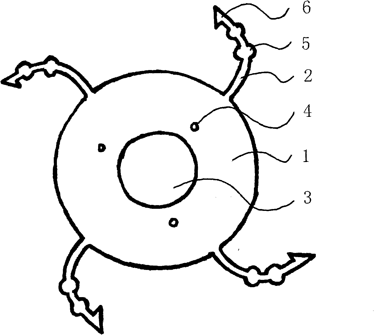 Artificial intraocular lens capsular sac adopting loop filaments for intraocular fixing