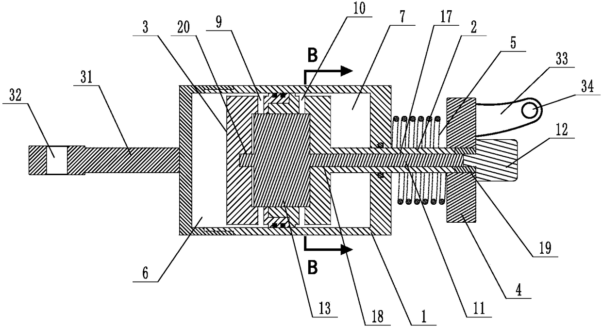 Integrated sliding piston type variable damping hydraulic cylinder