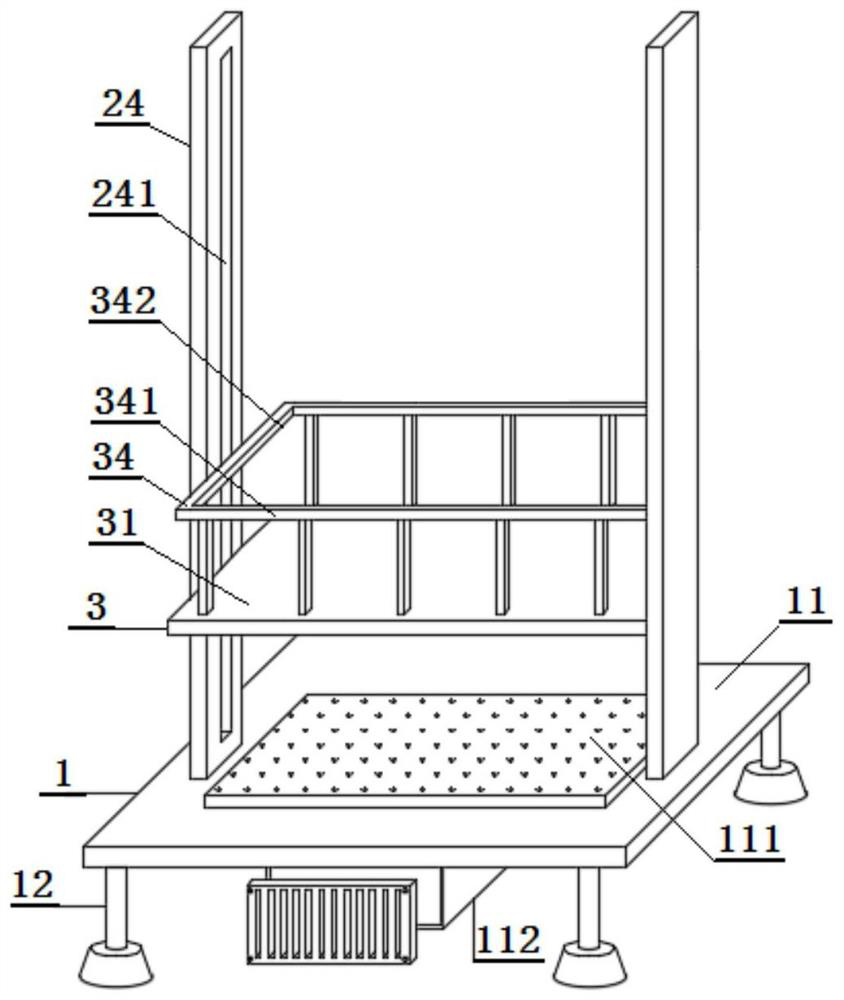 Stable lifting type operating platform for infrastructure construction