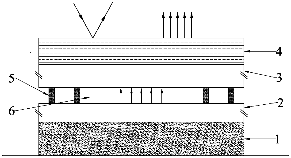 Thermotropic phase-change thermal-control skin based on near-field thermal radiation and application thereof in spacecraft