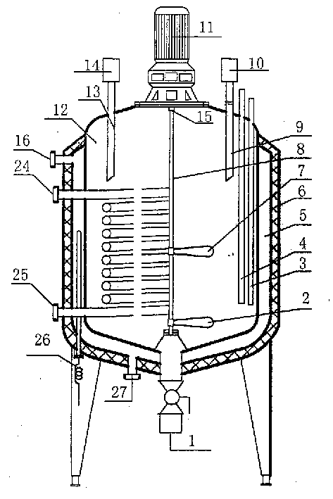 Soybean oligopeptide production process and enzyme hydrolysis reaction kettle for realizing said process