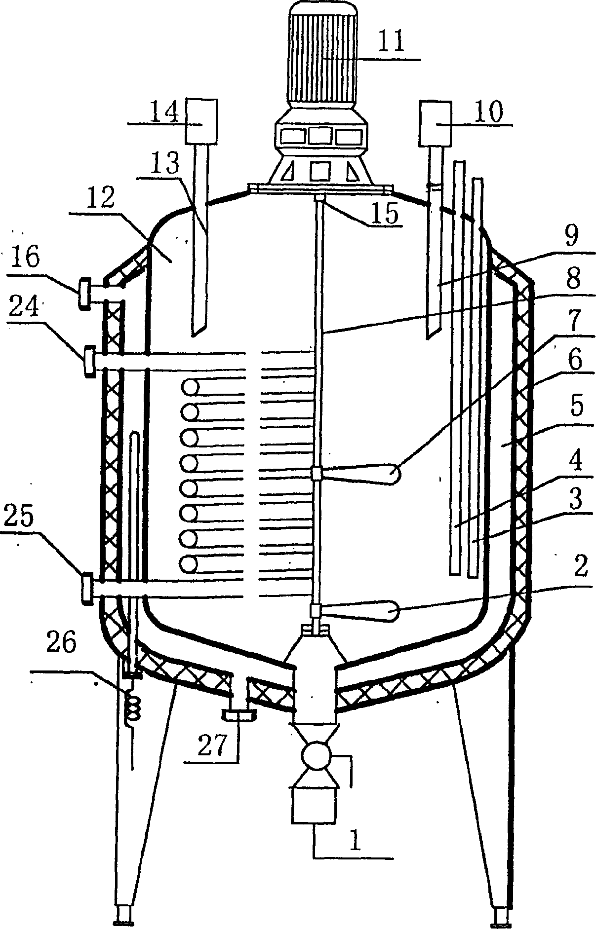 Soybean oligopeptide production process and enzyme hydrolysis reaction kettle for realizing said process