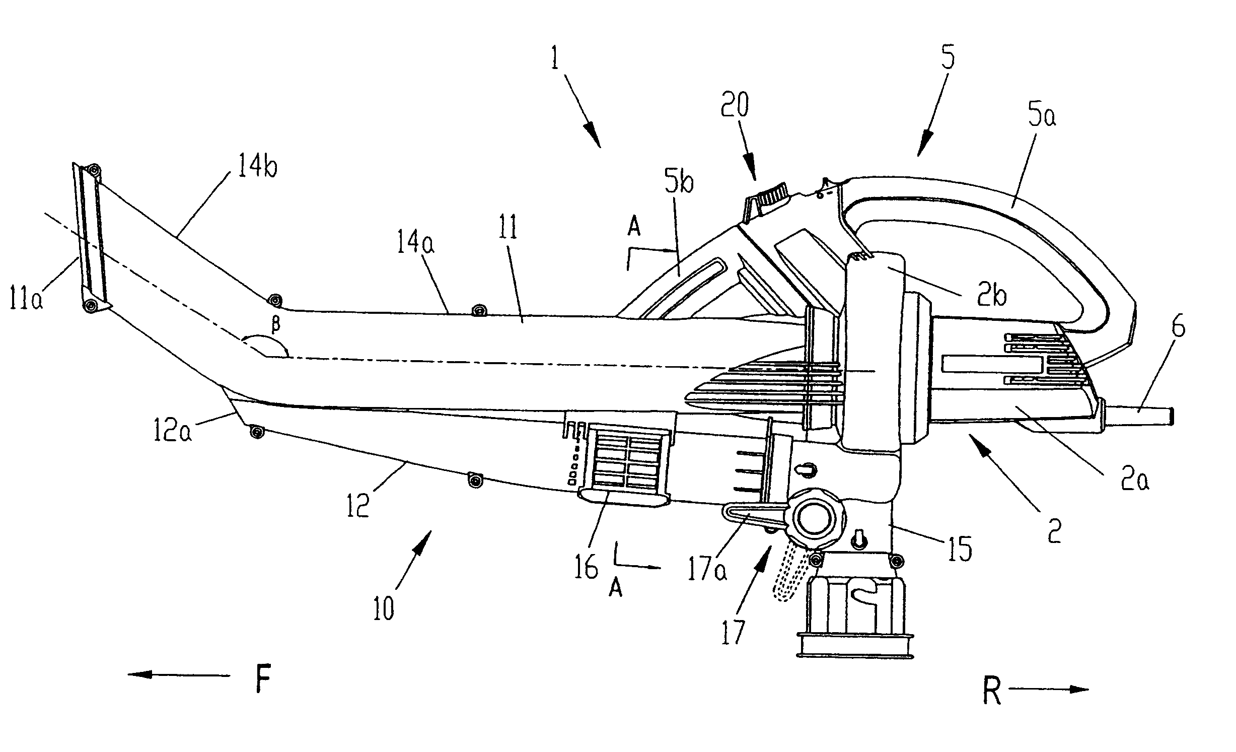 Blower-vacuum device