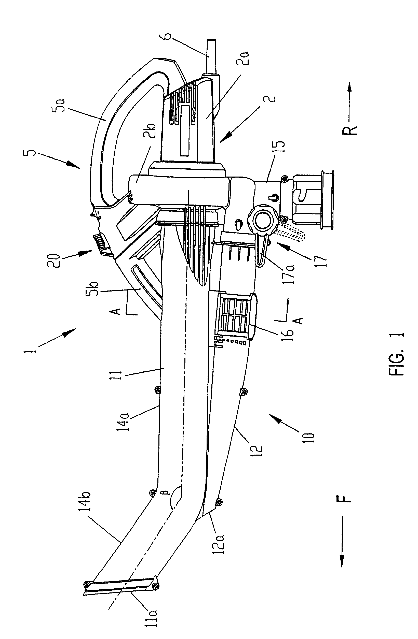 Blower-vacuum device