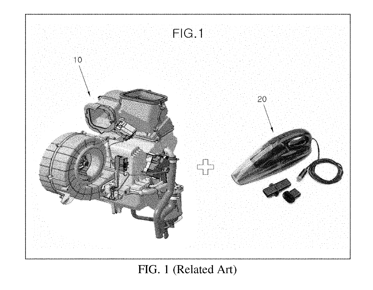 Air conditioning device for vehicle having vacuum cleaning function and control method thereof