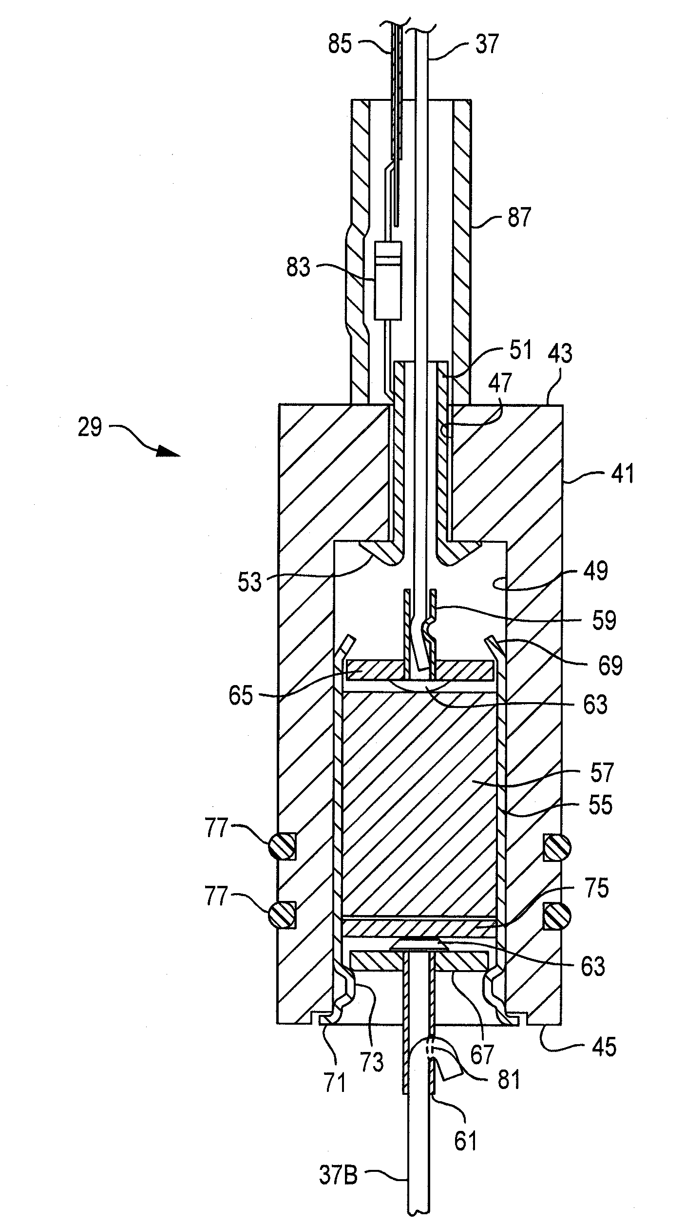 Downhole perforating gun switch