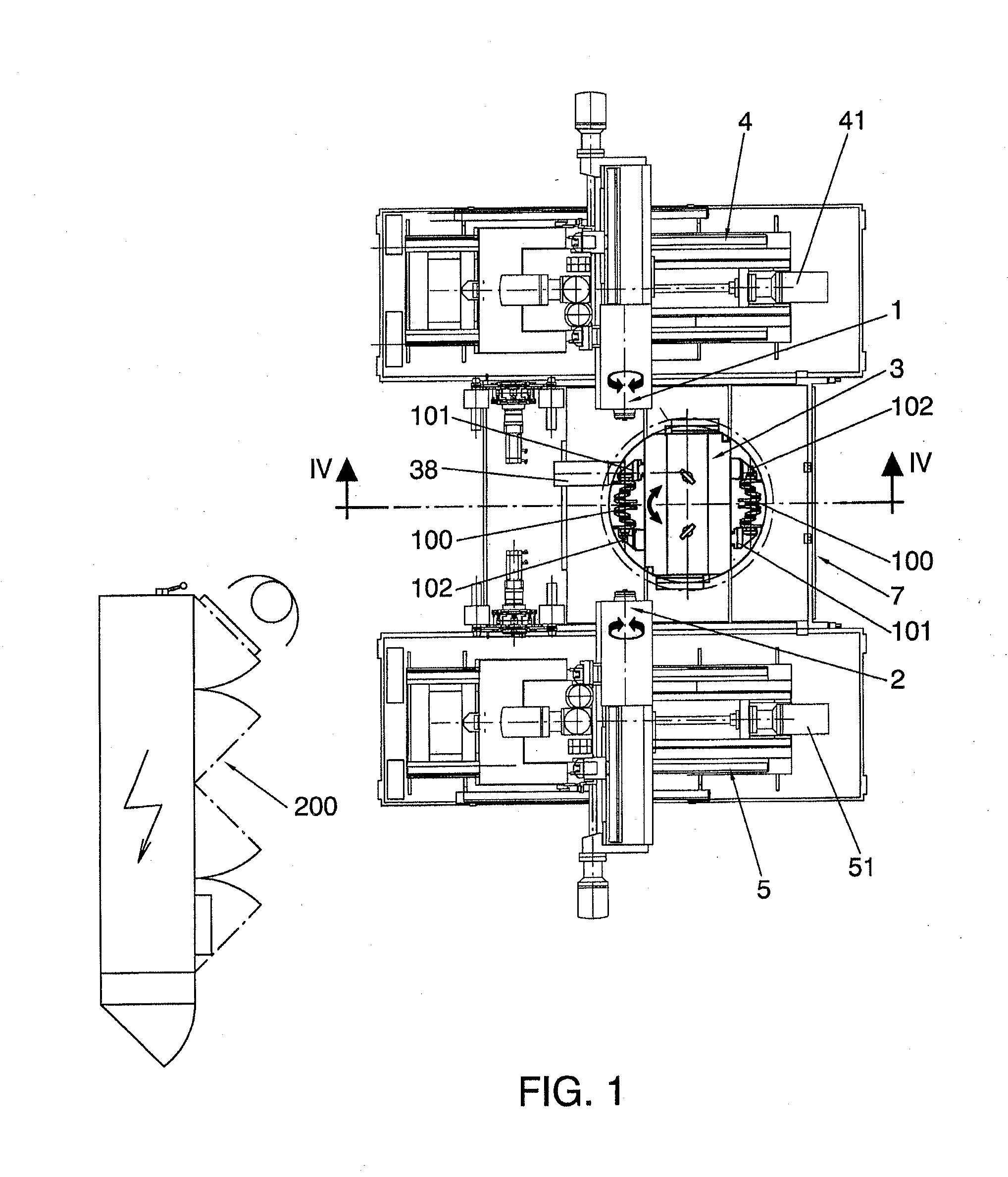 Machine and method for machining ends of crankshafts