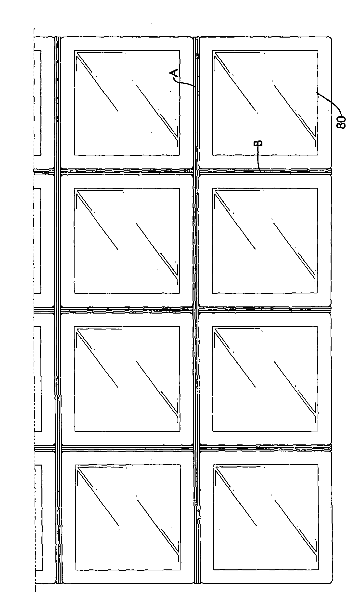 Framework of glass brick wall and construction method thereof