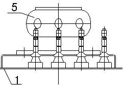 Full-sealed side wire outlet type amorphous alloy transformer