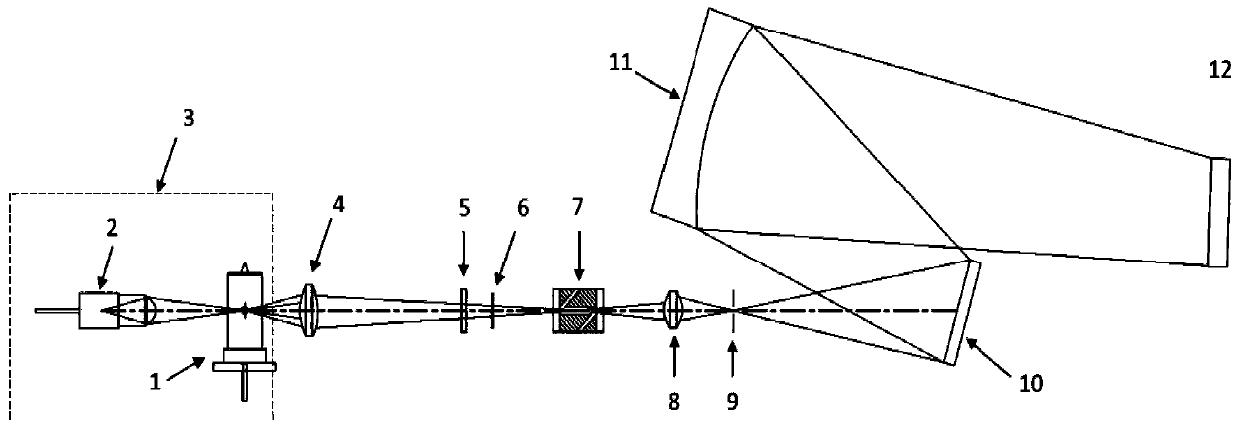 Diode array detector based on multistage signal calibration and calibration method