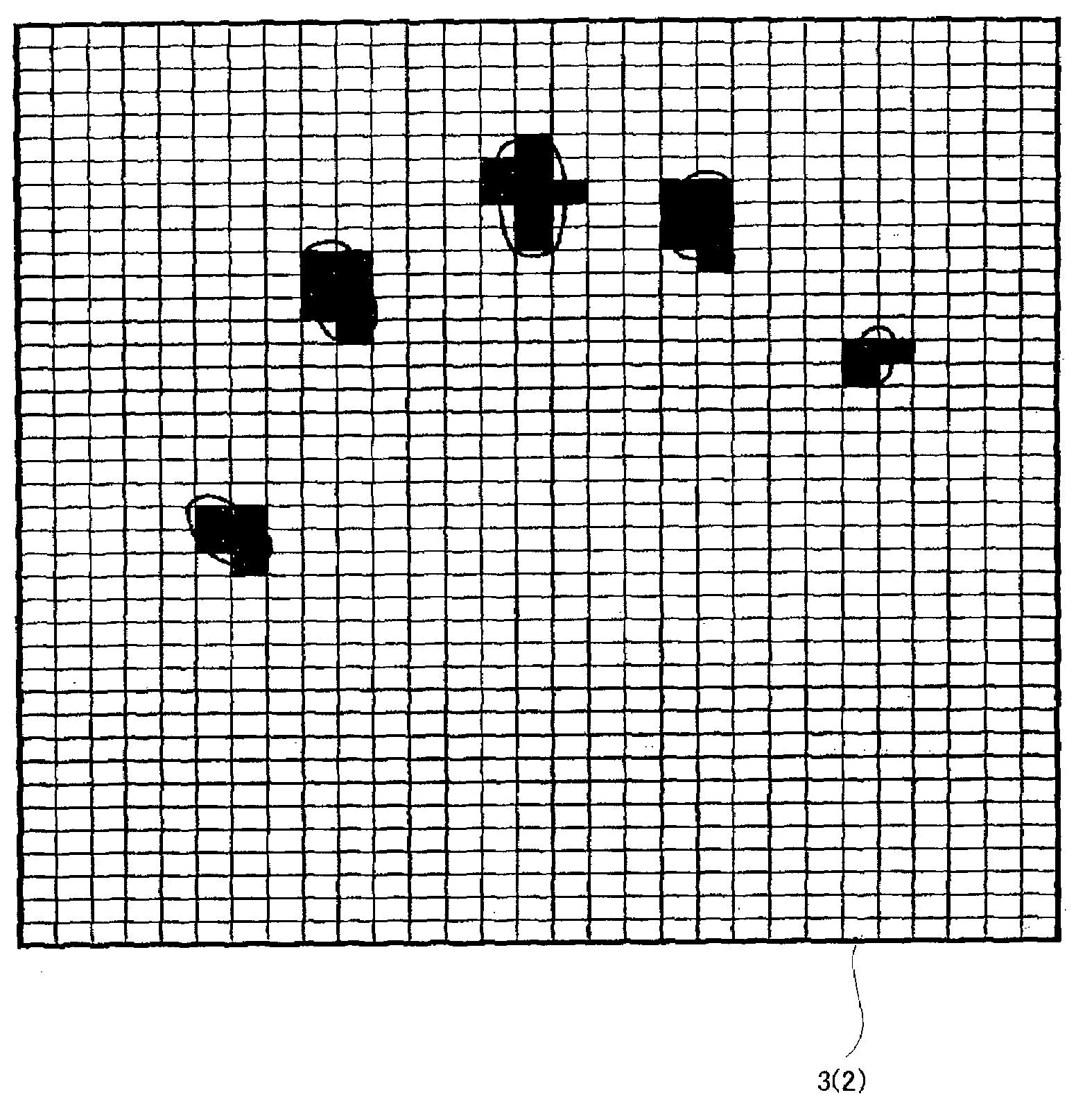 Input device and touch area registration method