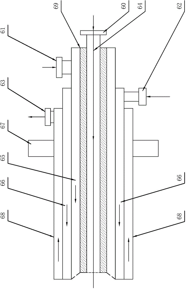 Pressure gasification process for simultaneously gasifying powdered coal and coal water slurry