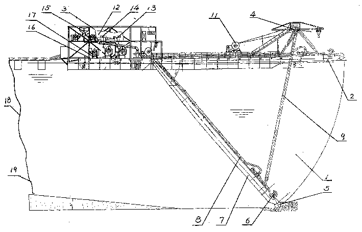 Method for recycling metal gangue in twisting and sucking mode and extraction boat for twisting and sucking metal gangue