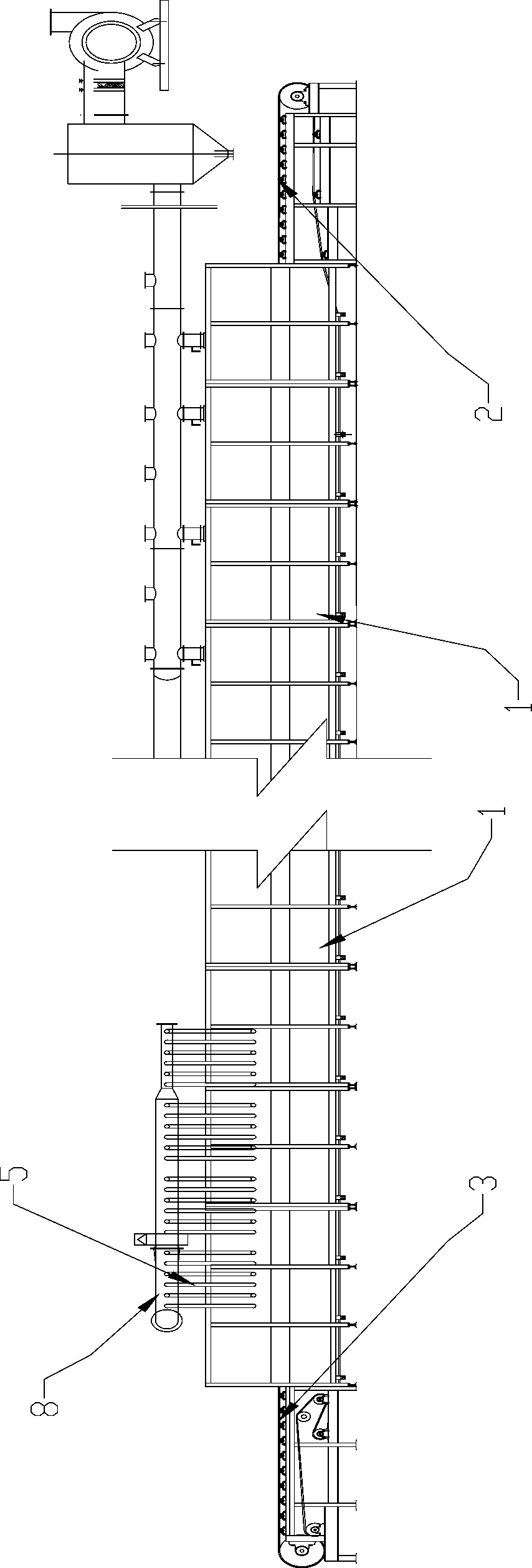 Honeycomb type SCR denitration catalyst calcining furnace and method for drying SCR denitration catalyst