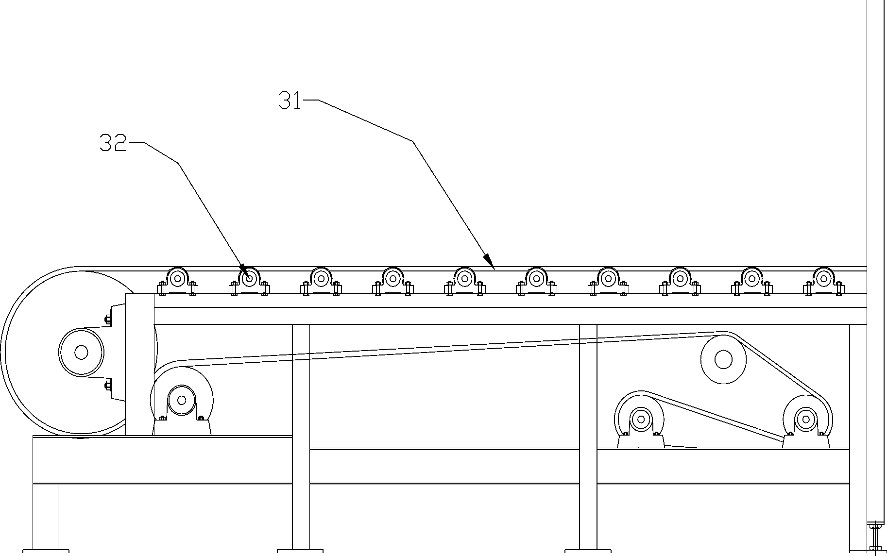 Honeycomb type SCR denitration catalyst calcining furnace and method for drying SCR denitration catalyst