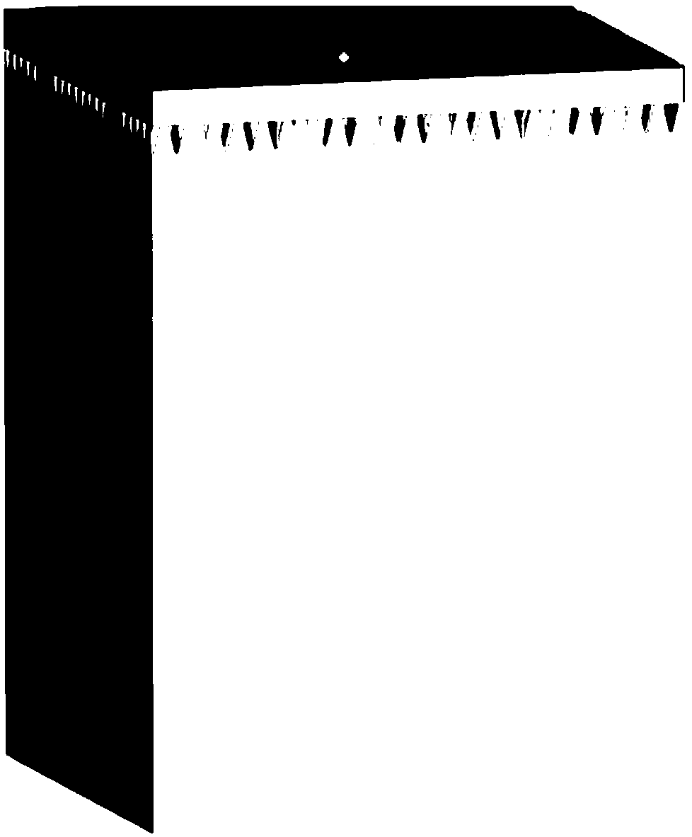 Variable cross-section opening grid supporting structure and generation method thereof