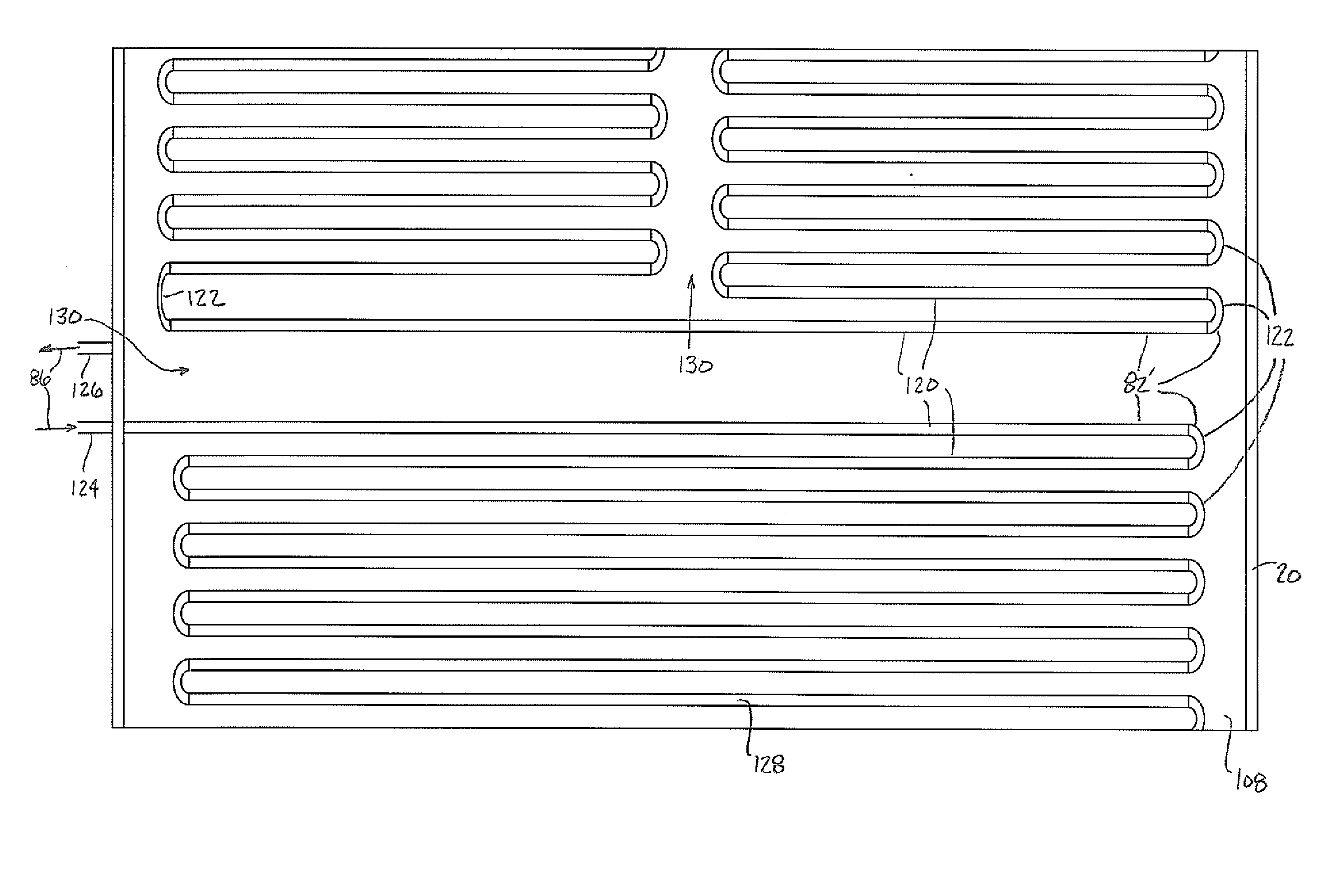 MRI system with liquid cooled RF space