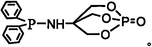 Organic phosphonate nitrogen fire retardant dibenzyl phosphinous-N-cage phosphate amine compound, and preparation method thereof