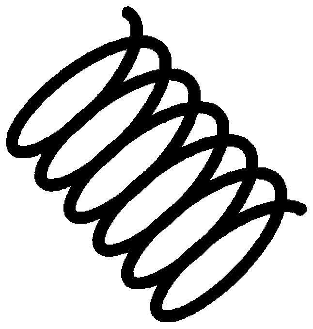 Mold and method for preparing ceramic matrix composite coil spring of SiC fiber