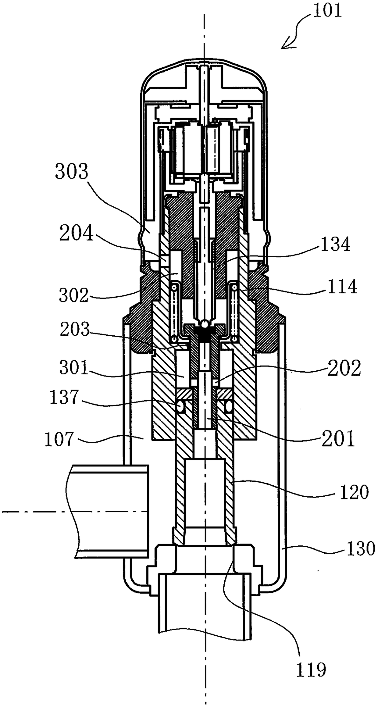 Motorized valve and refrigeration cycle system