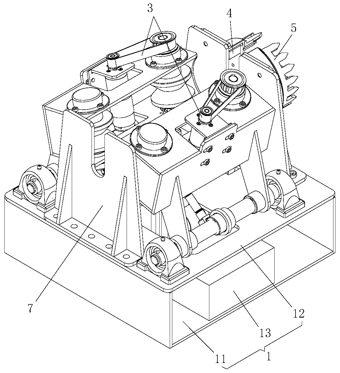 Cable climbing operation device for overhead transmission line