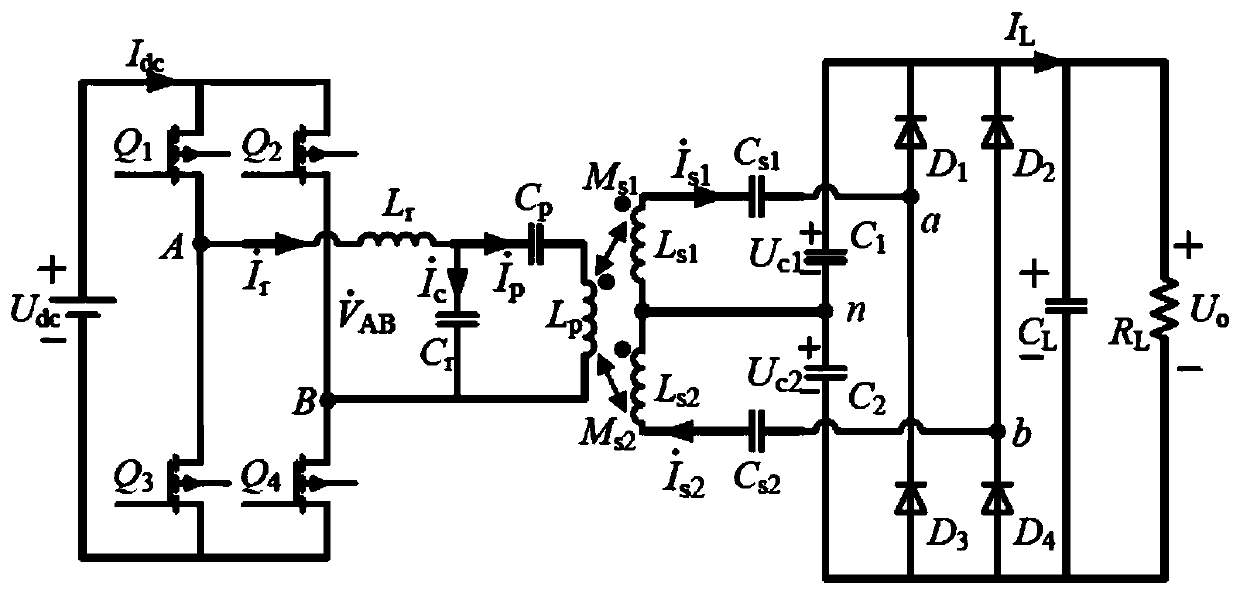 Double-pickup-coil wireless energy transmission device based on full-bridge voltage-multiplying rectifier and magnetic coupling mechanism design method