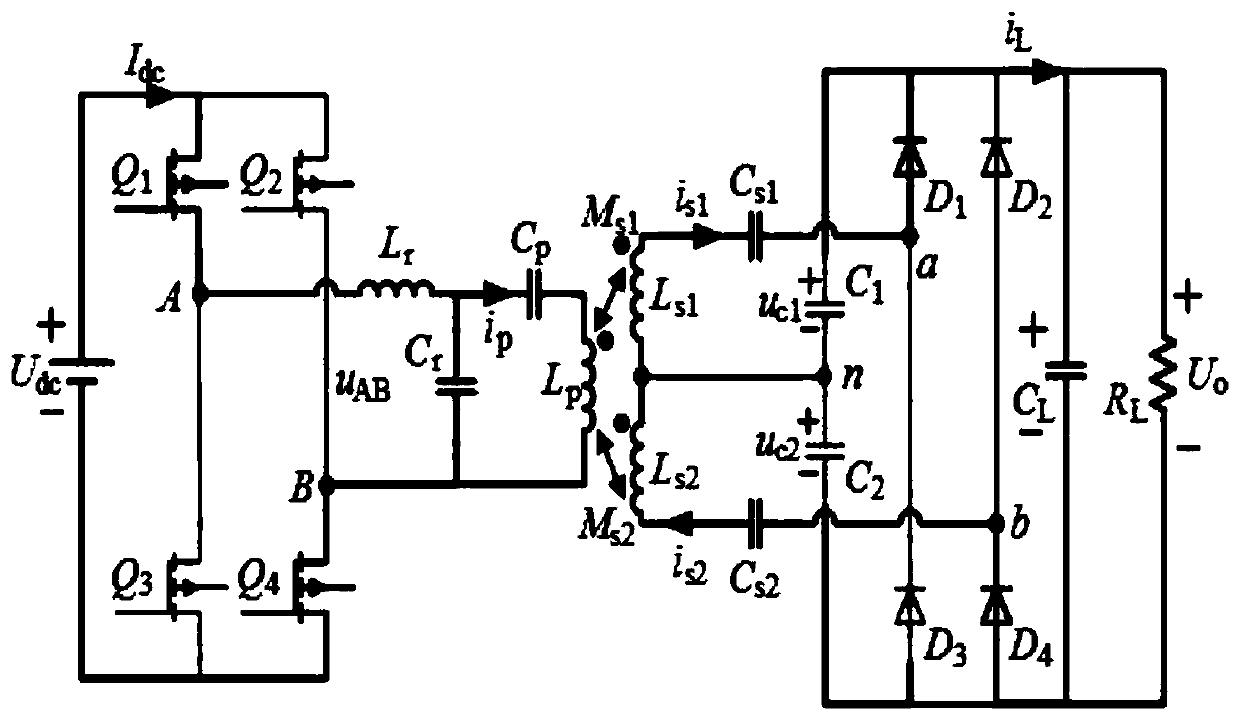 Double-pickup-coil wireless energy transmission device based on full-bridge voltage-multiplying rectifier and magnetic coupling mechanism design method