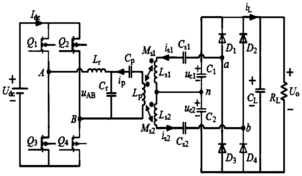 Double-pickup-coil wireless energy transmission device based on full-bridge voltage-multiplying rectifier and magnetic coupling mechanism design method