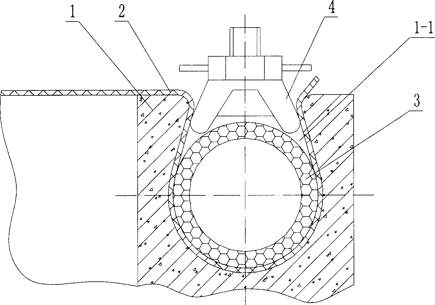 Aeration expanding pressure sealing method and sealer for flexible pipe